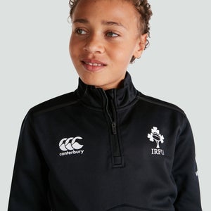 Junior Unisex Ireland 1/4 Zip Top Black