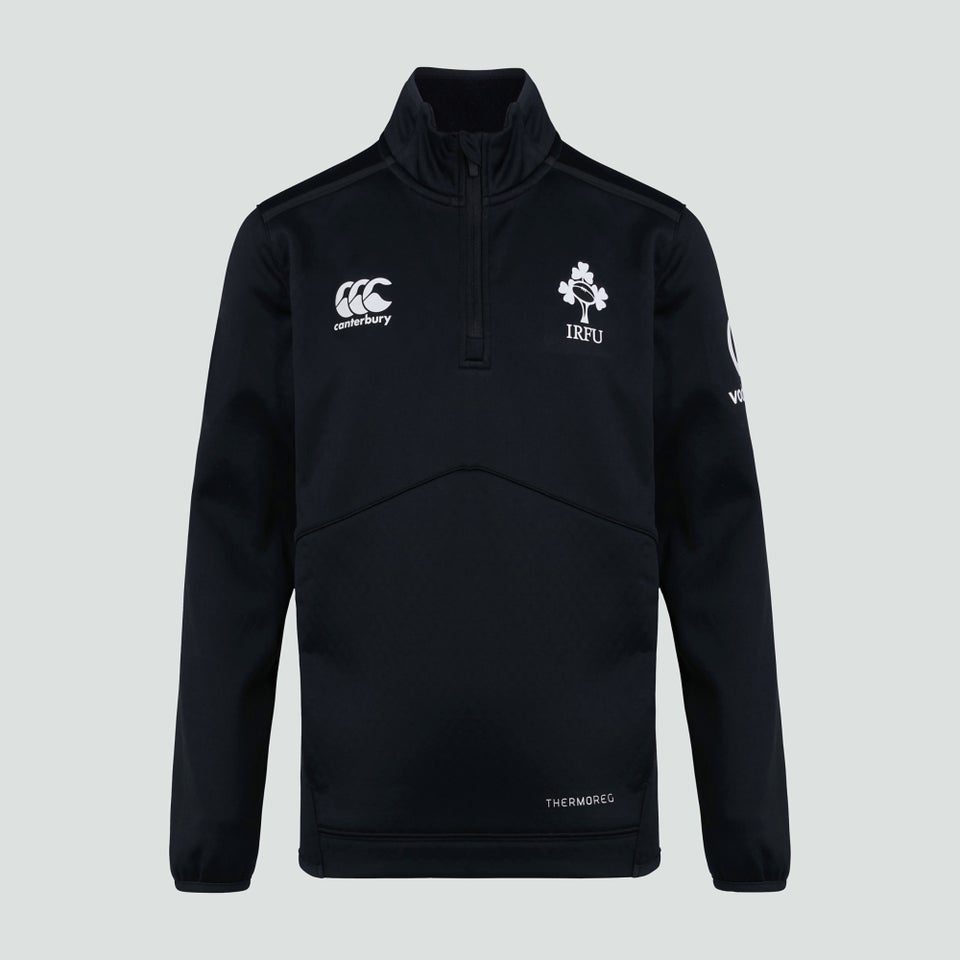 Junior Unisex Ireland 1/4 Zip Top Black