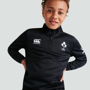 Junior Unisex Ireland 1/4 Zip Top Black