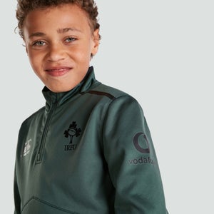 Junior Unisex Ireland 1/4 Zip Top Green