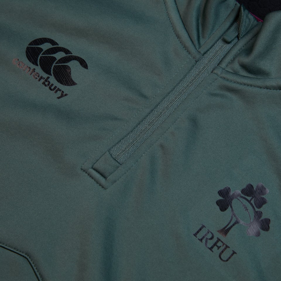 Junior Unisex Ireland 1/4 Zip Top Green