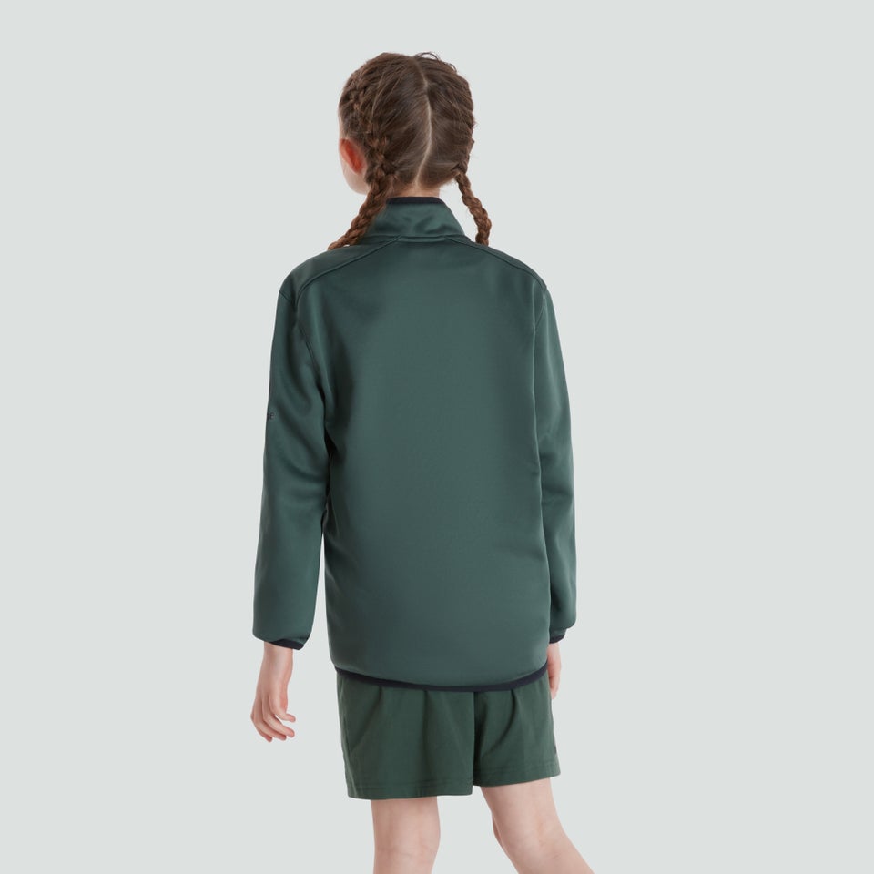 Junior Unisex Ireland 1/4 Zip Top Green