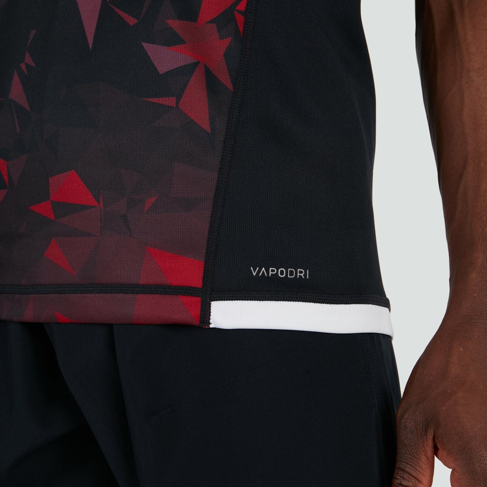 Mens British & Irish Lions Pro Warm Up Jersey Black