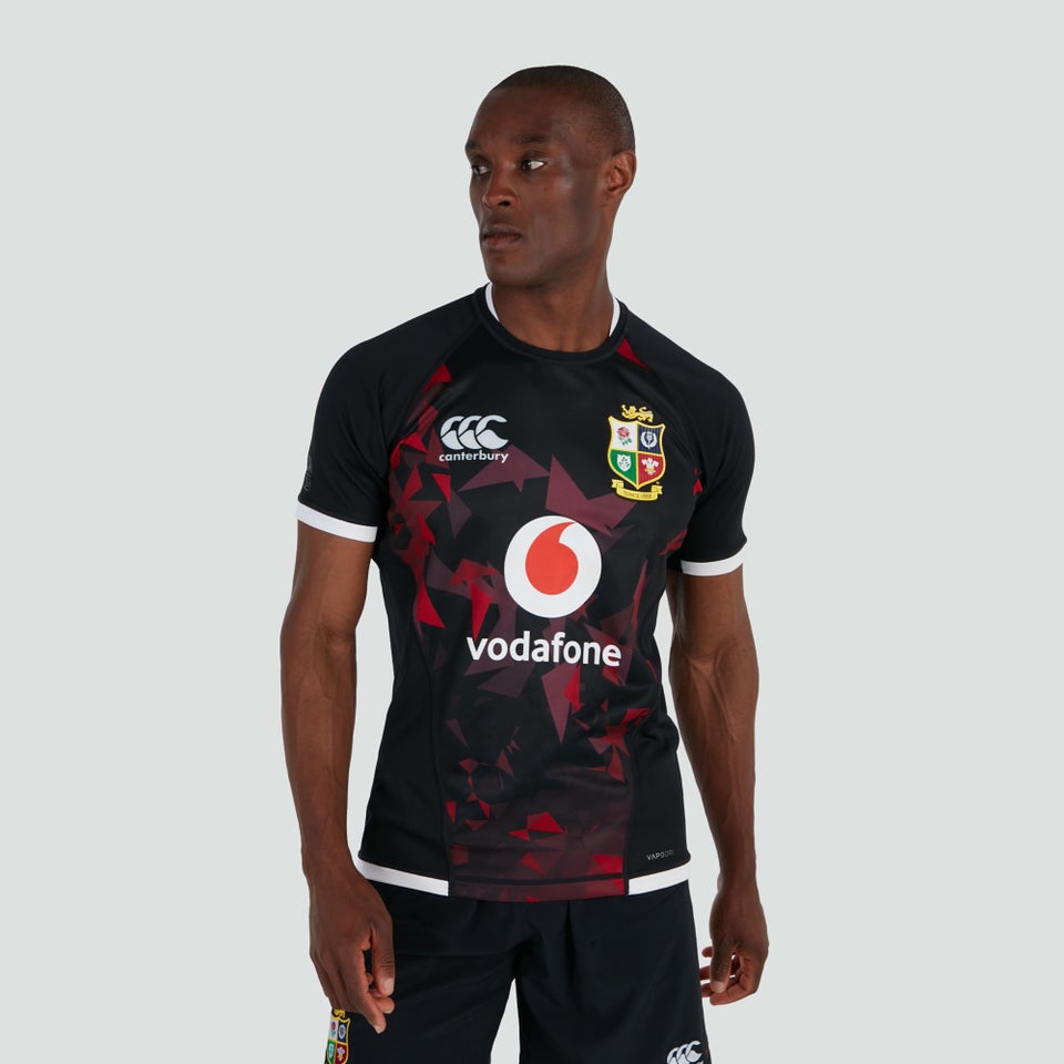 Mens British & Irish Lions Pro Warm Up Jersey Black