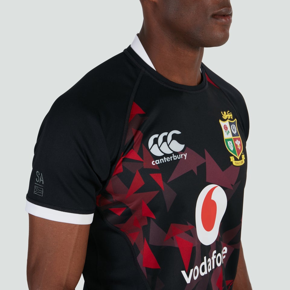 Mens British & Irish Lions Pro Warm Up Jersey Black