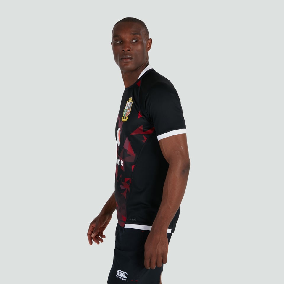 Mens British & Irish Lions Pro Warm Up Jersey Black