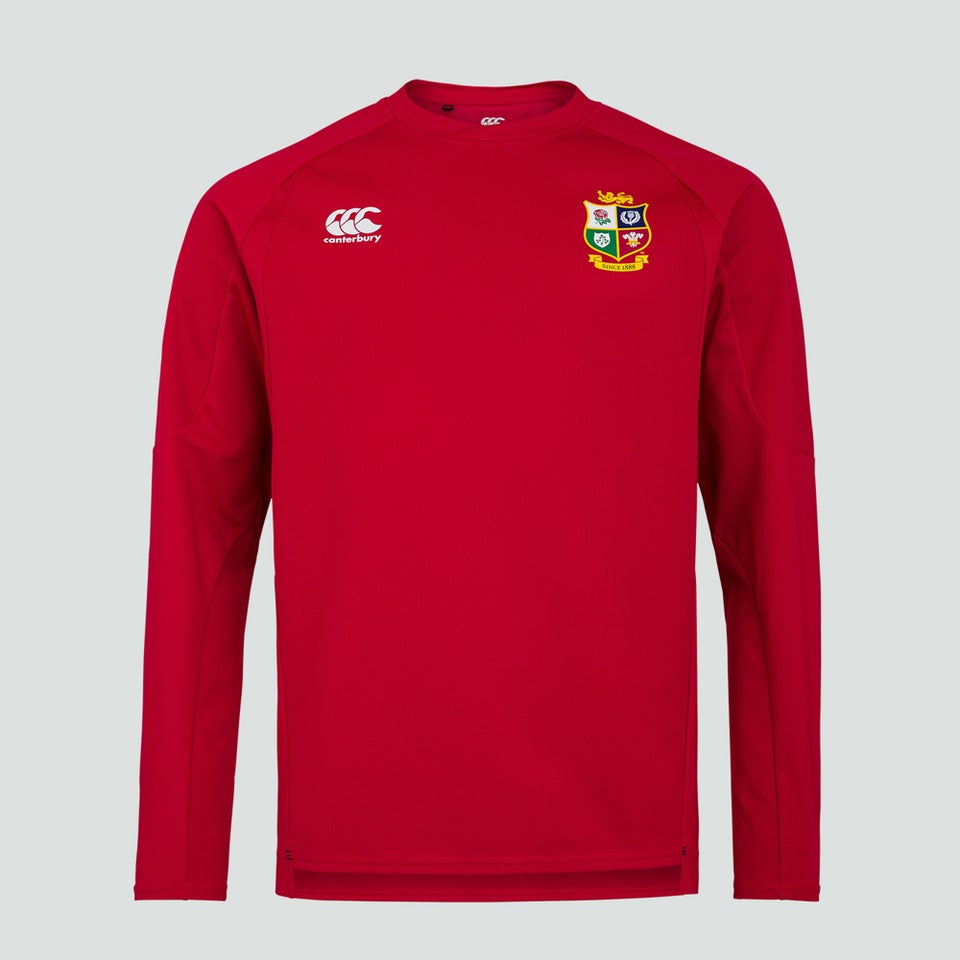 Mens British & Irish Lions Tech Drill Top Red