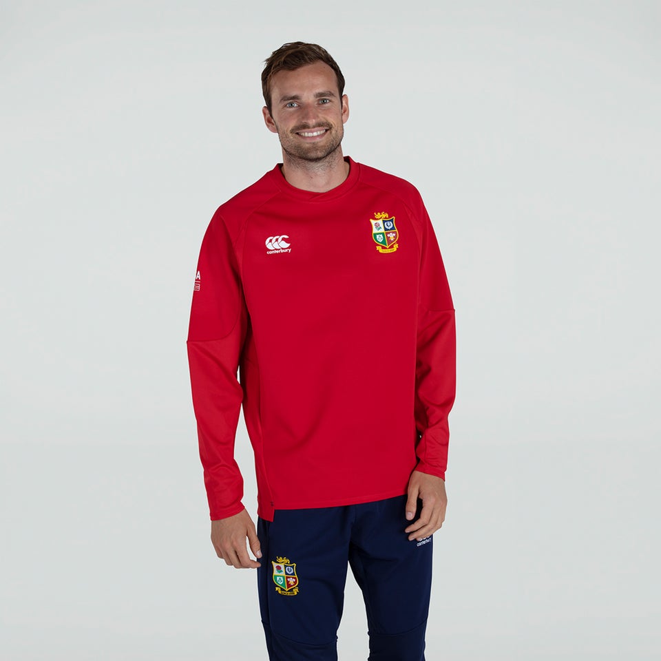 Mens British & Irish Lions Tech Drill Top Red