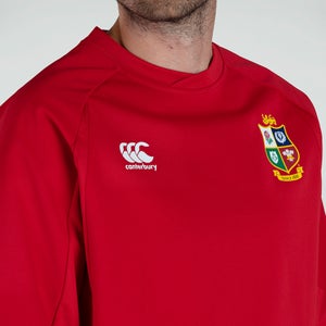 Mens British & Irish Lions Tech Drill Top Red