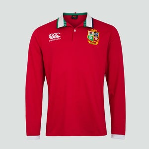 JUNIOR UNISEX BRITISH & IRISH LIONS LONG SLEEVED CLASSIC JERSEY RED - AGE 6