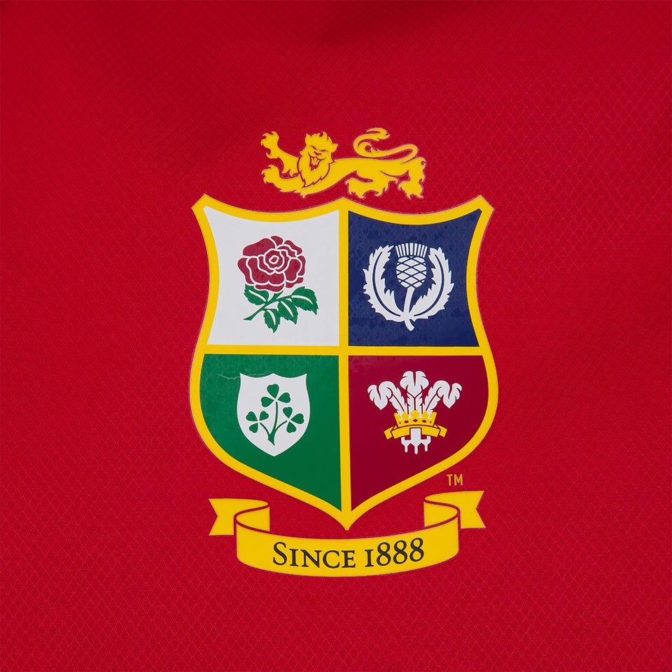 Mens British & Irish Lions Water Resistant Jacket Red