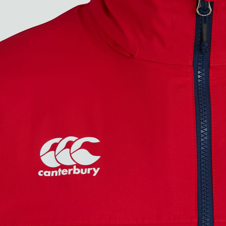 Mens British & Irish Lions Waterproof Jacket Red