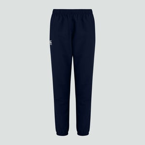 Womens Club Plain Tapered Cuff Track Pants Navy