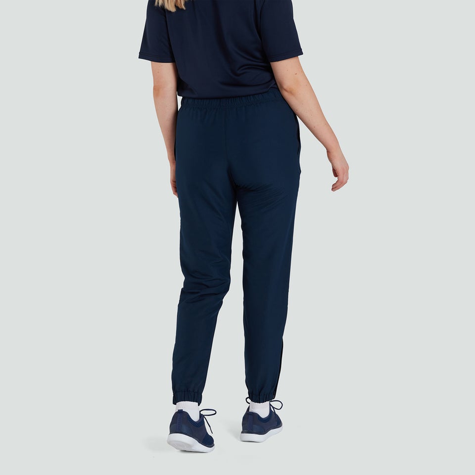 WOMENS CLUB PLAIN CUFFED TRACKPANT NAVY