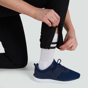 Womens Club Plain Tapered Cuff Track Pants Black