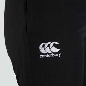 Womens Club Plain Tapered Cuff Track Pants Black