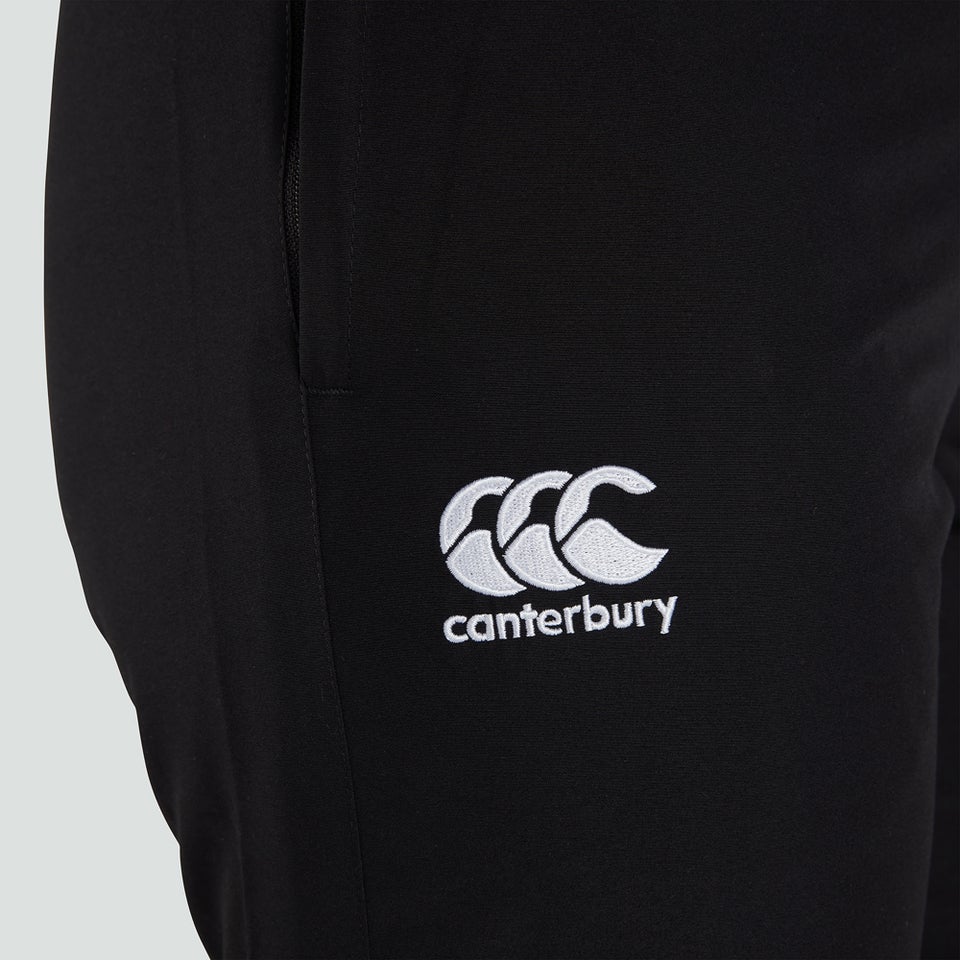 Womens Club Plain Tapered Cuff Track Pants Black