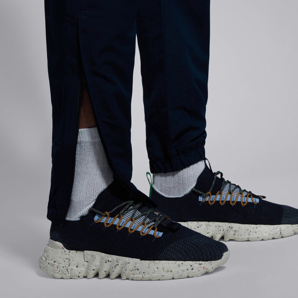 Mens Club Plain Tapered Cuff Track Pants Navy