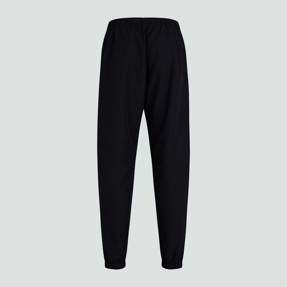 Mens Club Plain Tapered Cuff Track Pants Black