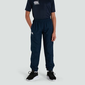 Junior Unisex Club Plain Tapered Cuff Track Pants Navy