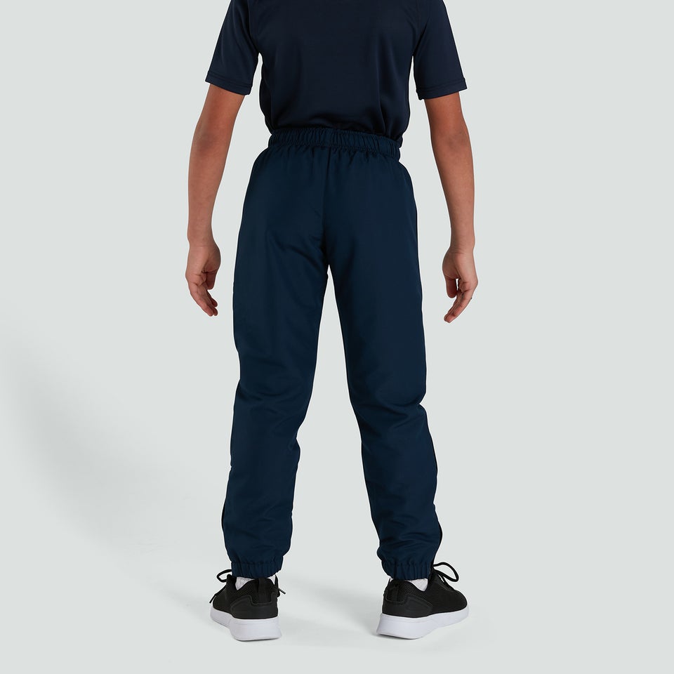 Junior Unisex Club Plain Tapered Cuff Track Pants Navy