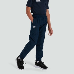 Junior Unisex Club Plain Tapered Cuff Track Pants Navy