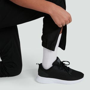 Junior Unisex Club Plain Tapered Cuff Track Pants Black