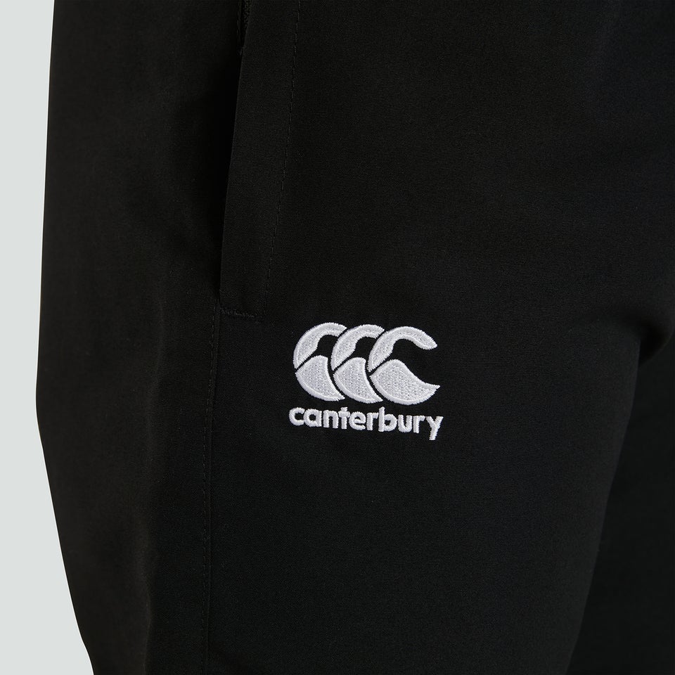 Junior Unisex Club Plain Tapered Cuff Track Pants Black