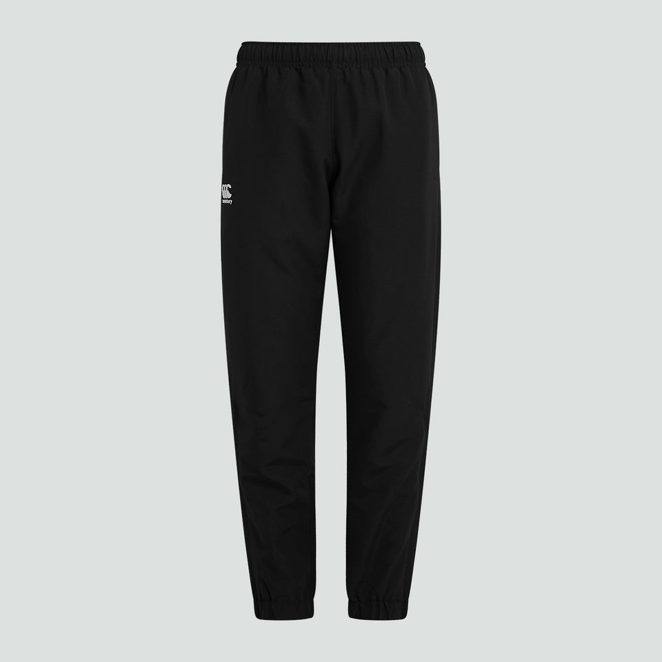 Junior Unisex Club Plain Tapered Cuff Track Pants Black