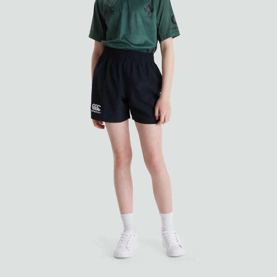 CANTERBURY IRE WOVEN SHORT JU BLACK/DARK PURPLE