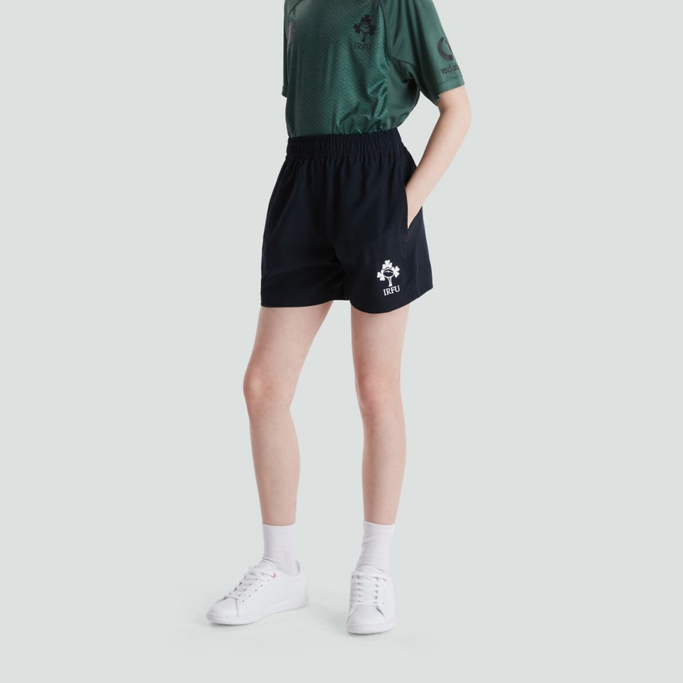 CANTERBURY IRE WOVEN SHORT JU BLACK/DARK PURPLE