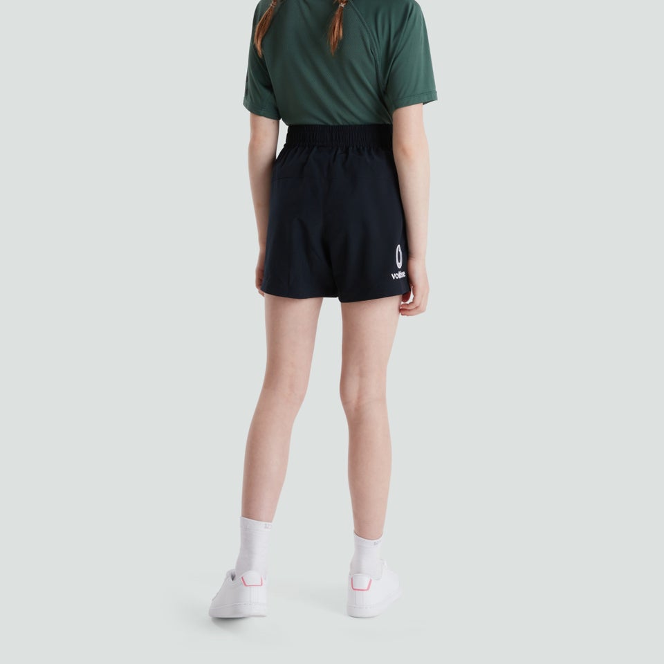 CANTERBURY IRE WOVEN SHORT JU BLACK/DARK PURPLE