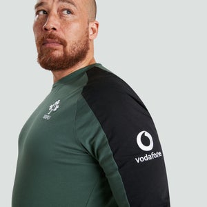 Mens Long Sleeved Cotton Tee Green