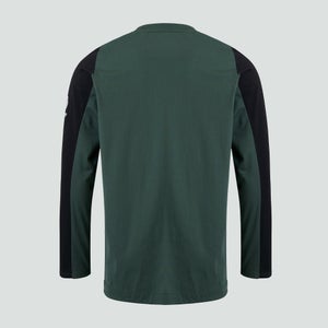 Mens Long Sleeved Cotton Tee Green