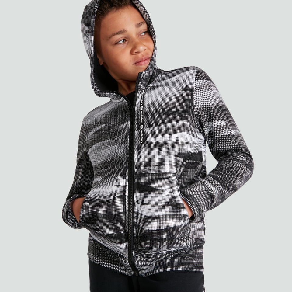 Junior Unisex Full Zip Hoody Black
