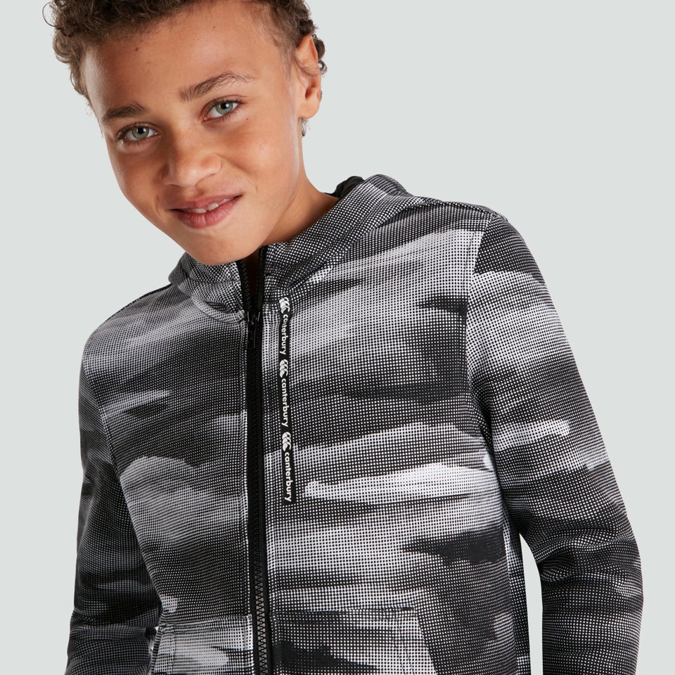 Junior Unisex Full Zip Hoody Black