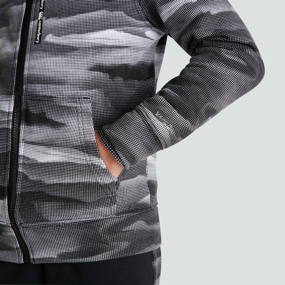 Junior Unisex Full Zip Hoody Black