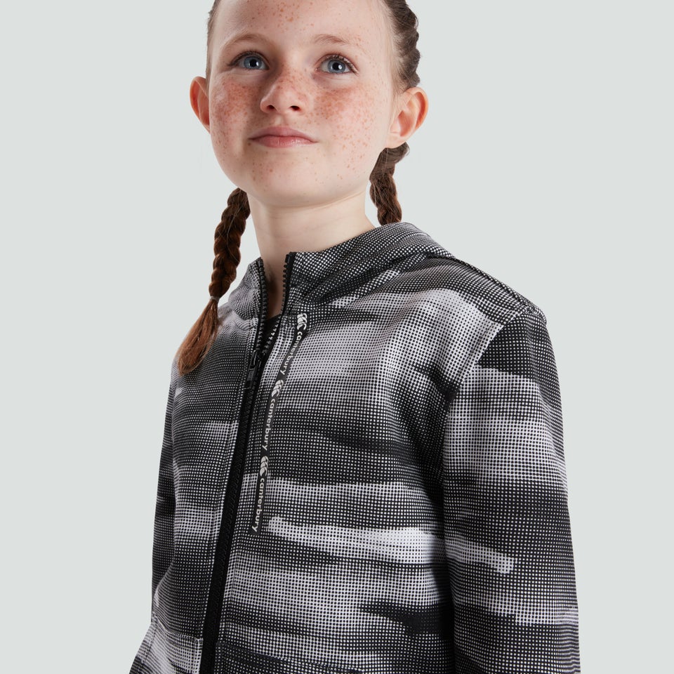 Junior Unisex Full Zip Hoody Black