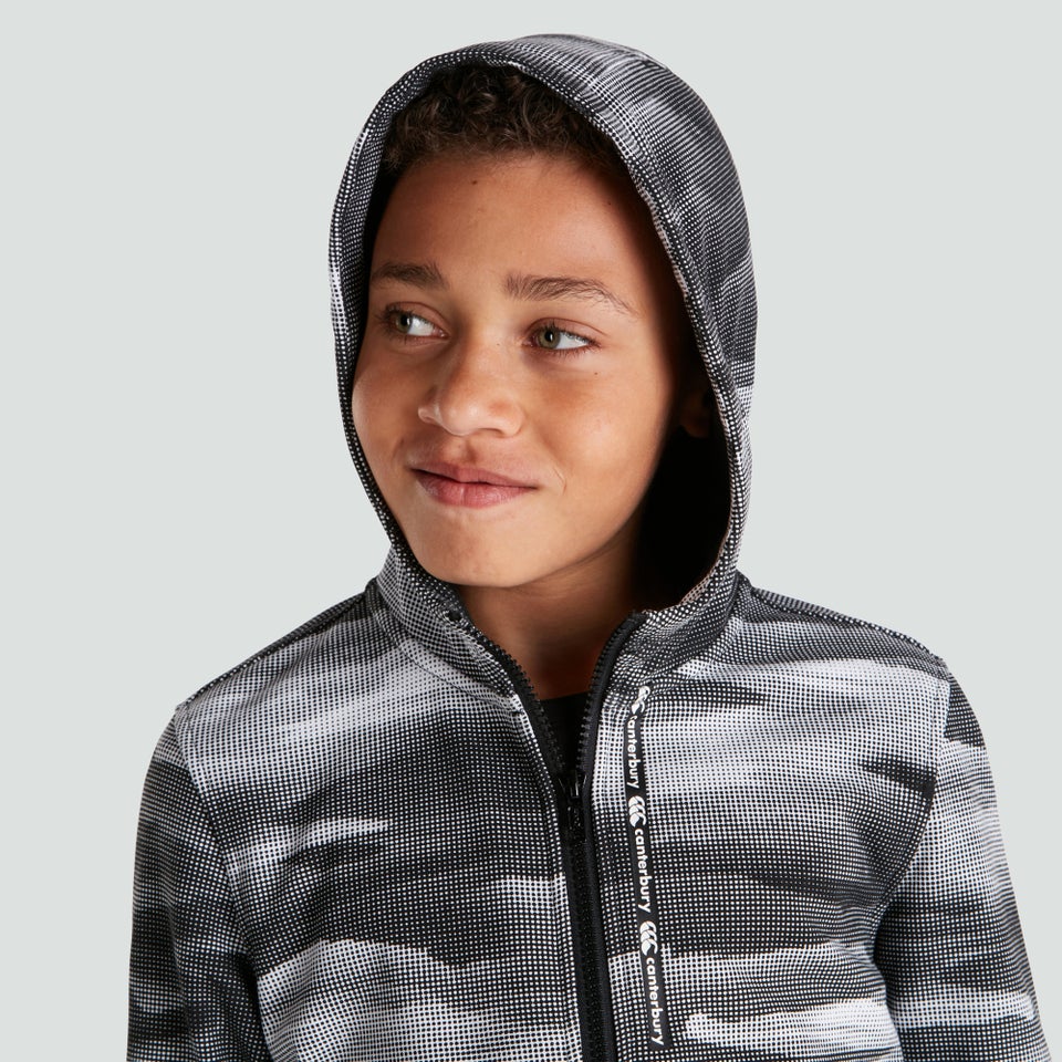 Junior Unisex Full Zip Hoody Black
