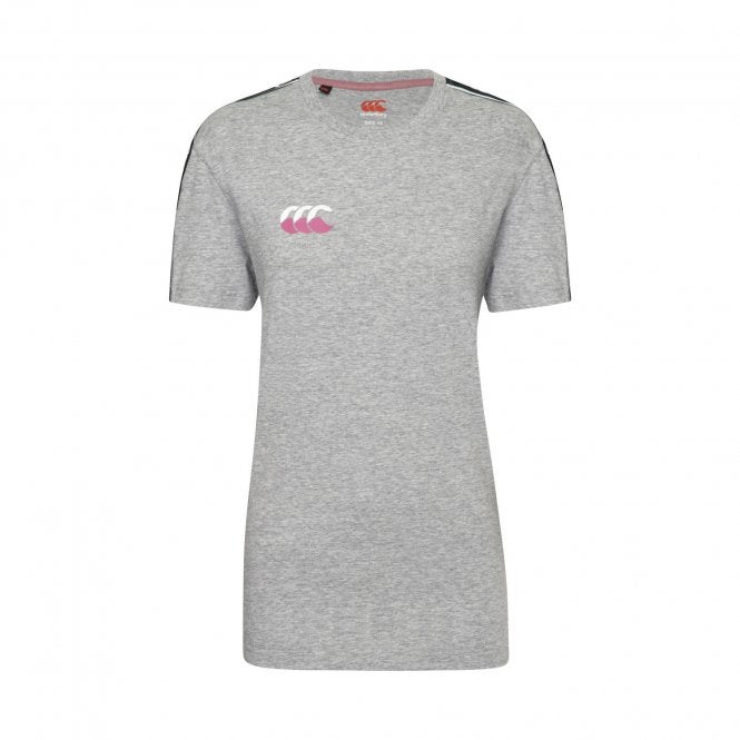 Womens Stadium Braid Tee Grey