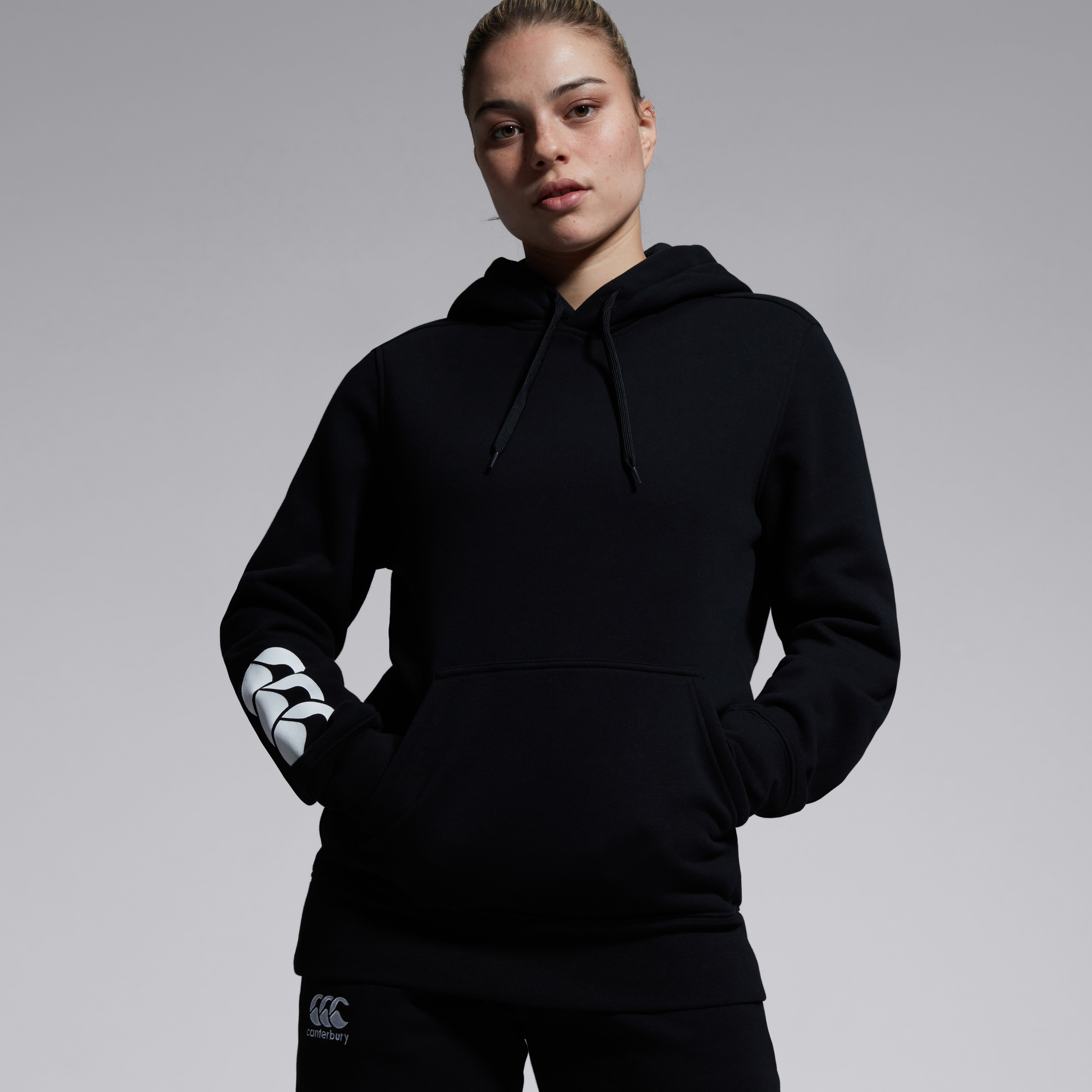 Womens Club Hoody Black | Canterbury