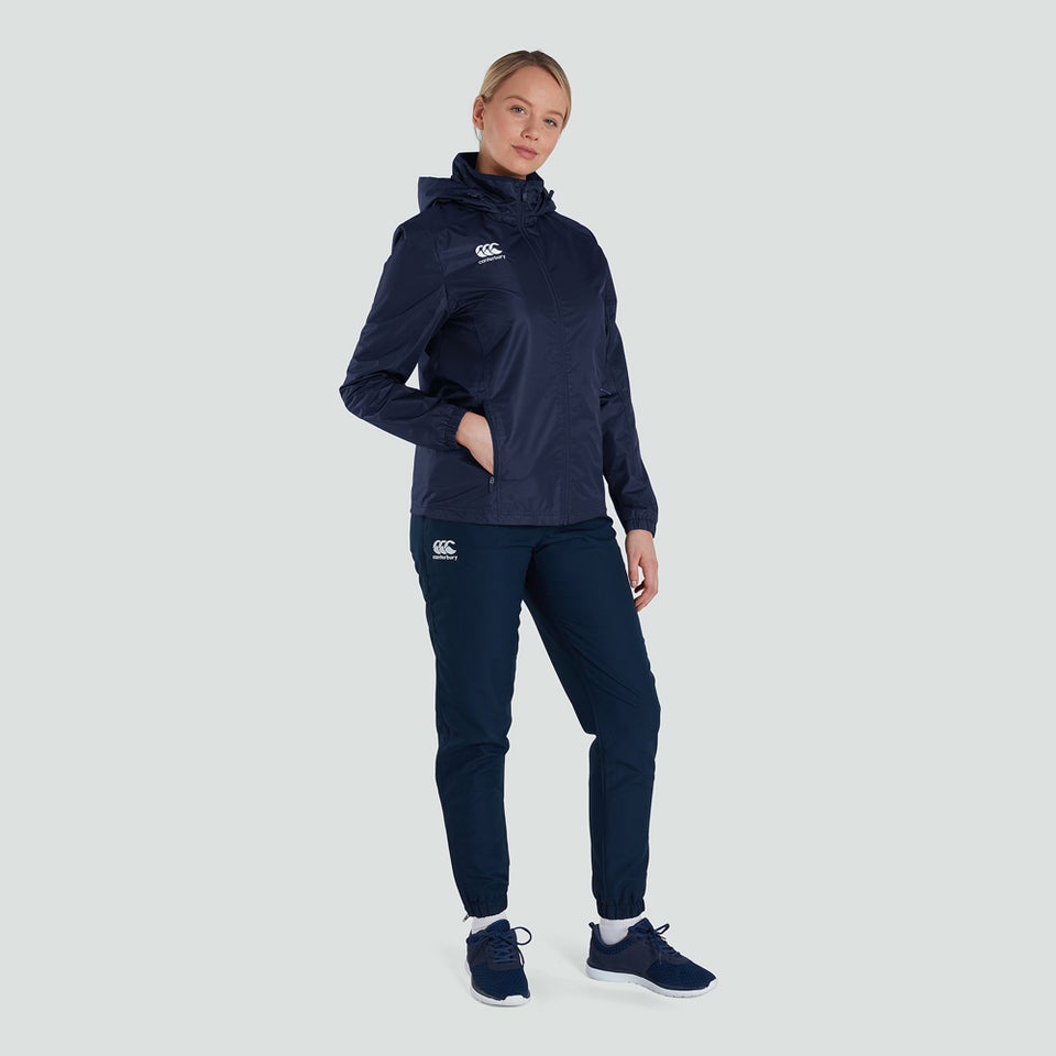 Womens Club Vaposhield Full Zip Rain Jacket Navy