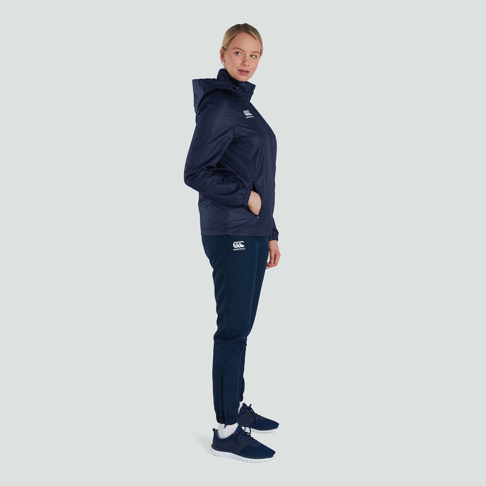 Womens Club Vaposhield Full Zip Rain Jacket Navy