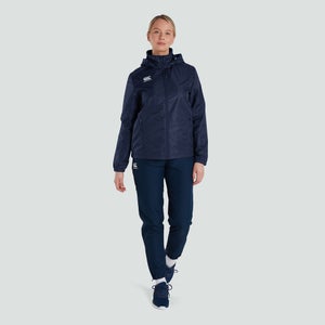 WOMENS CLUB VAPOSHIELD FULL ZIP RAIN JACKET NAVY - 6