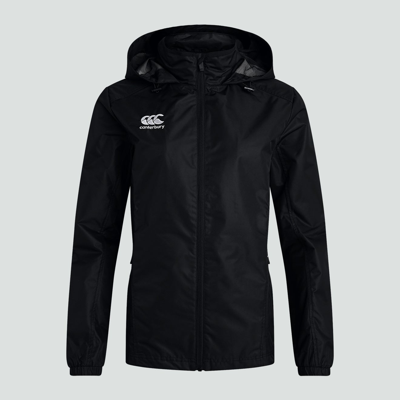 Womens Club Vaposhield Full Zip Rain Jacket Black | Canterbury