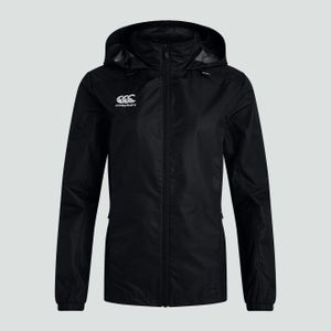 CANTERBURY CLUB VAPOSHIELD FZ RAIN JACKET AF BLACK