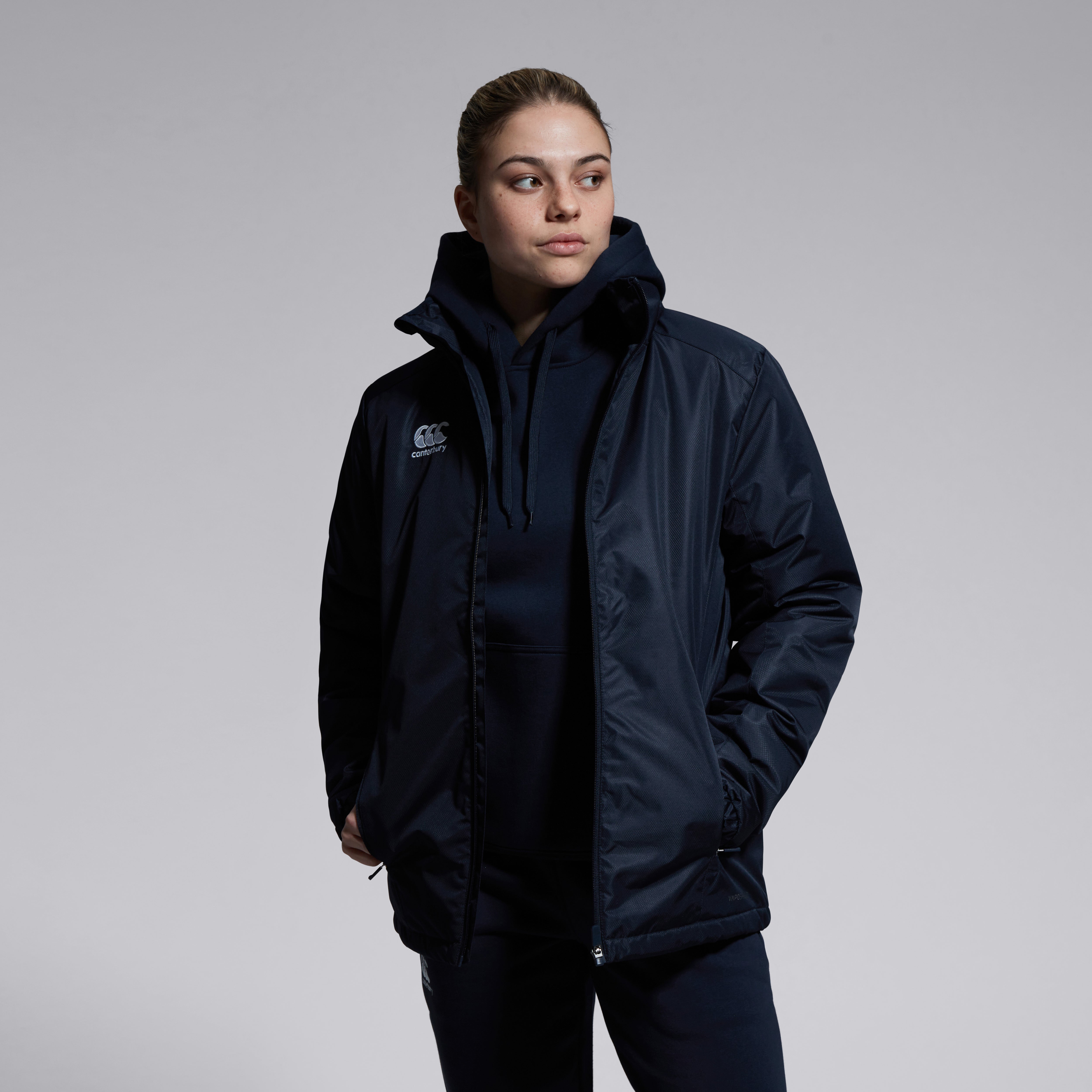 Womens Club Vaposhield Stadium Jacket Navy | Canterbury