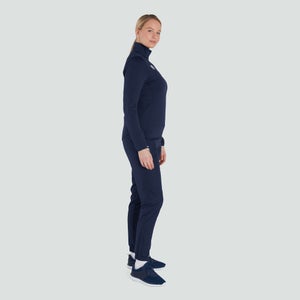 Womens Club 1/4 Zip Mid Layer Training Top Navy