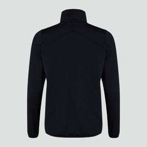 Womens Club 1/4 Zip Mid Layer Training Top Black