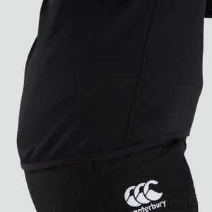 Womens Club 1/4 Zip Mid Layer Training Top Black